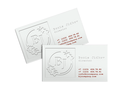 Печать визиток объёмные в типографии Экспресс